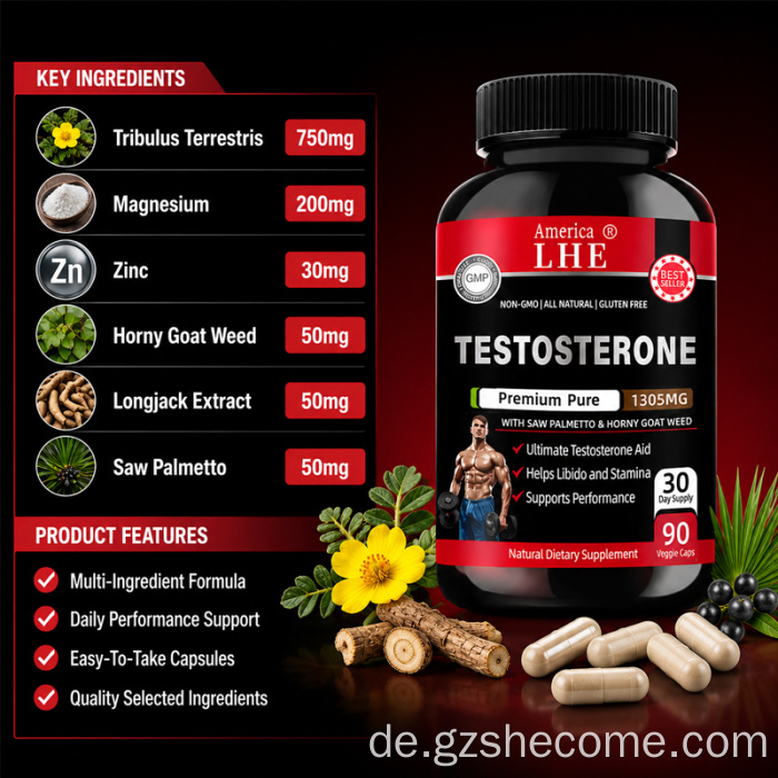 Energie-Booster-Ergänzungsmittel für Männer